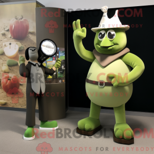 Olive Knife Thrower maskot...