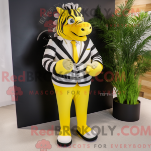Disfraz de mascota cebra...