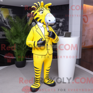 Citrongul Zebra maskot...