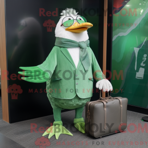 Máscara de gaivota verde...