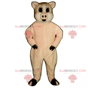 Mascota de cerdo juguetón - Redbrokoly.com