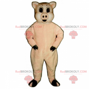 Verspieltes Schweinemaskottchen - Redbrokoly.com