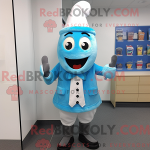 Blue Ice Cream Cone mask...