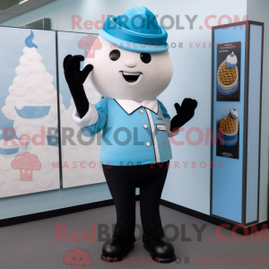 Blue Ice Cream Cone mascot...