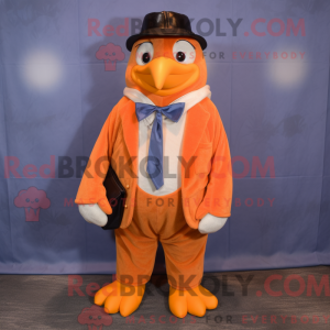 Máscara de pinguim laranja...