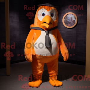 Oransje Penguin maskot...