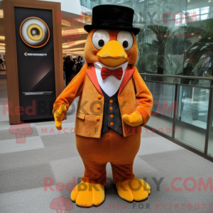 Máscara de pinguim laranja...
