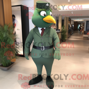 Forest Green Dove mascot...