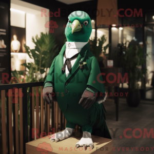 Forest Green Dove mascot...