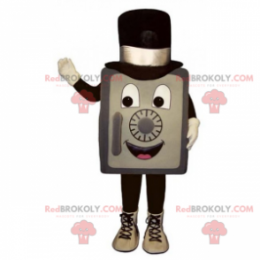 Mascotte de coffre fort avec chapeau - Redbrokoly.com