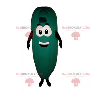 Komkommermascotte met lachend gezicht - Redbrokoly.com