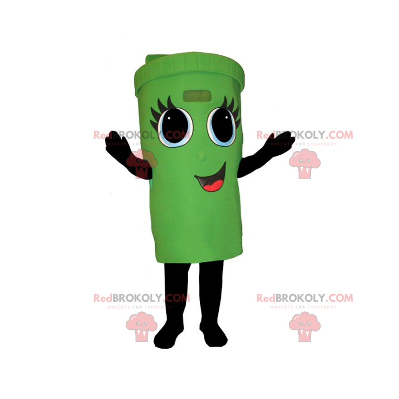 Behältermaskottchen mit lächelndem Gesicht - Redbrokoly.com Behältermaskottchen mit lächelndem Gesicht - Redbrokoly.com