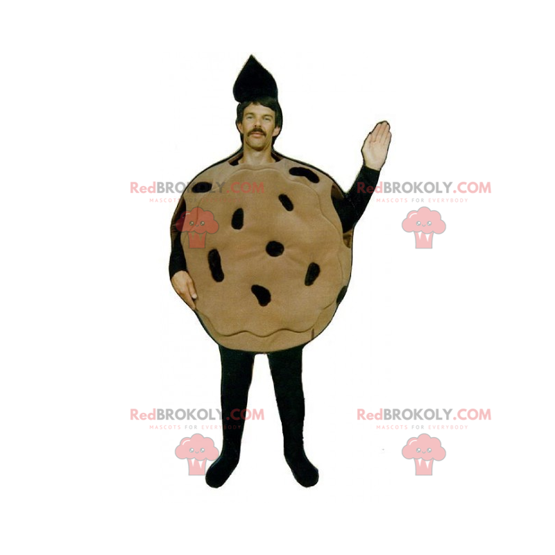 Chocolate chip cookie mascot - Redbrokoly.com