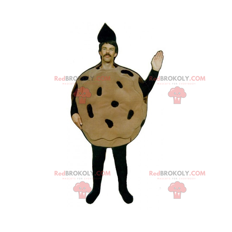 Mascote de biscoito de chocolate - Redbrokoly.com