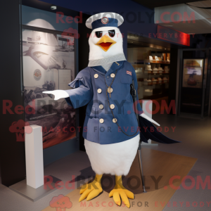 Navy Gull maskotdraktfigur...