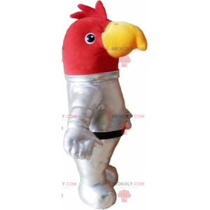 Mascota de gallo en traje de astronauta - Redbrokoly.com