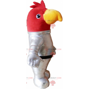 Mascotte de coq en tenue d'astronaute - Redbrokoly.com