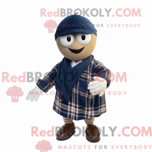 Navy Petanque Ball maskot...