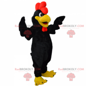 Black rooster mascot - Redbrokoly.com