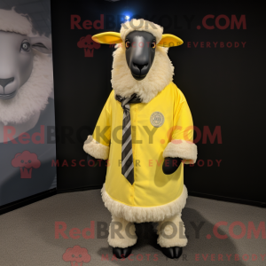 Lemon Yellow Suffolk Sheep...