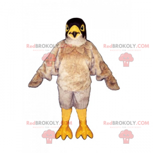 Mascotte de corbeau beige - Redbrokoly.com