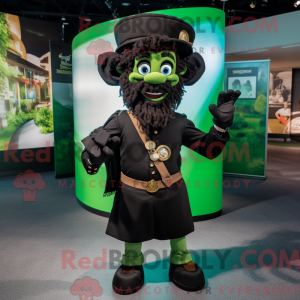 Sort Leprechaun maskot...