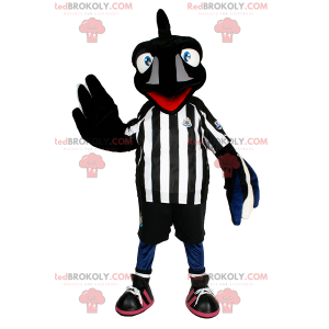 Crow maskot i fotboll redskap - Redbrokoly.com