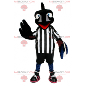 Mascotte del corvo in marcia da calcio - Redbrokoly.com