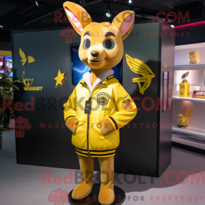 Máscara de veado amarelo...
