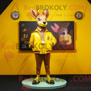 Yellow Deer maskot...