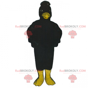 Mascotte de corbeau noir - Redbrokoly.com
