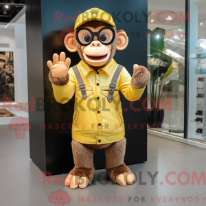 Gold Chimpanzee mascot...