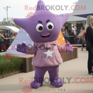 Lavendel sjøstjerne maskot...