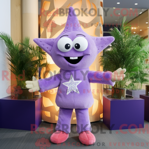 Lavendel sjøstjerne maskot...