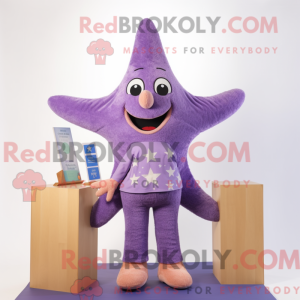 Lavendel sjøstjerne maskot...