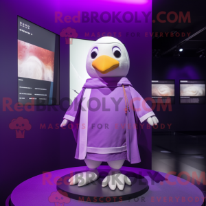 Purple Dove mascot costume...