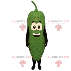 Pickle maskot med store øjne - Redbrokoly.com