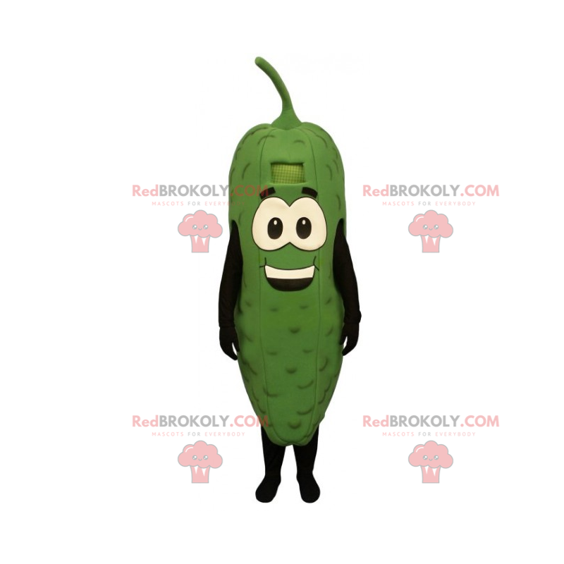Augurk mascotte met grote ogen - Redbrokoly.com Augurk mascotte met grote ogen - Redbrokoly.com