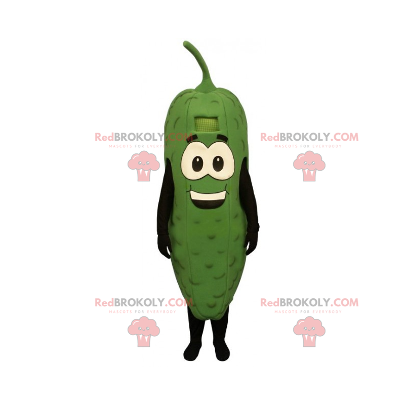 Pickle maskot med store øyne - Redbrokoly.com