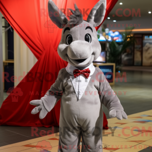 Silver Donkey mascot...