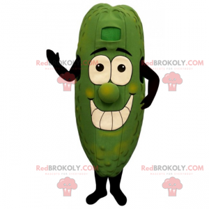 Mascotte de cornichon souriant - Redbrokoly.com