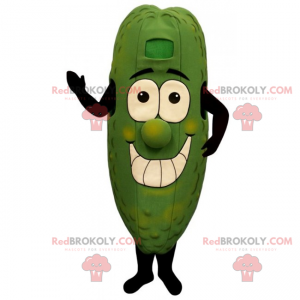 Smiling pickle mascot - Redbrokoly.com