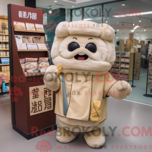 Beige Dim Sum mascot...