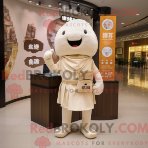 Beige Dim Sum mascot...