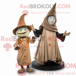 Brązowa maska Witch S Hat...