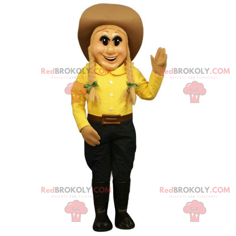 Cowgirl maskot - Redbrokoly.com