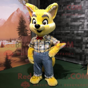Lemon Yellow Fox maskot...
