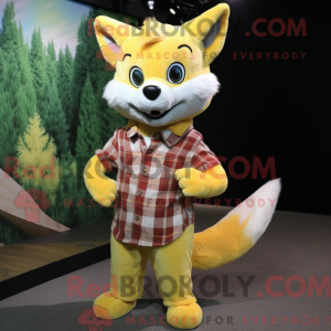 Lemon Yellow Fox maskot...