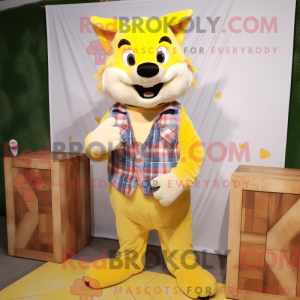 Lemon Yellow Fox mascot...