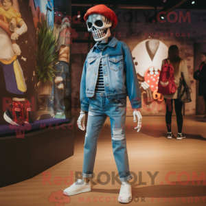 Skull maskot kostume...